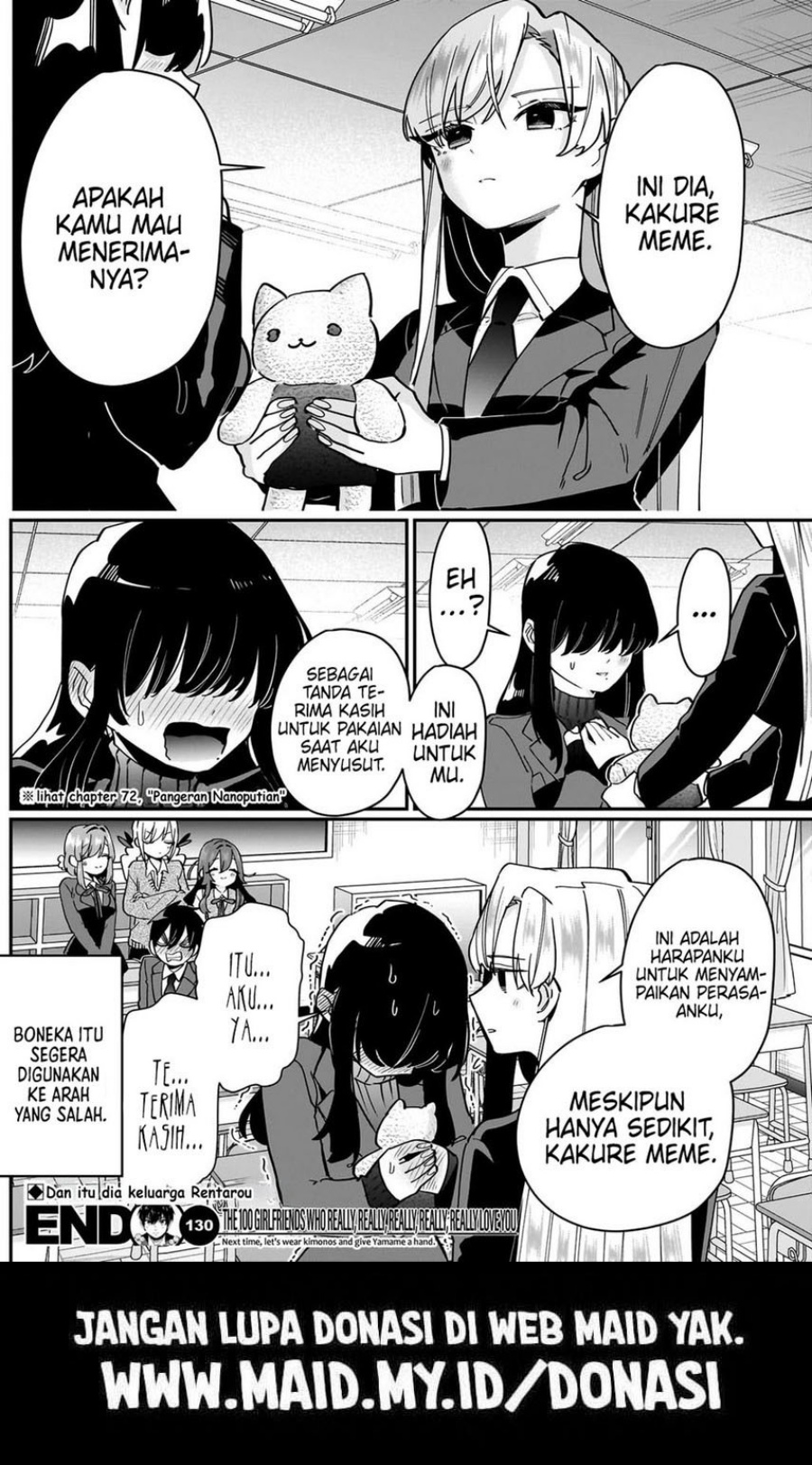 Kimi no Koto ga Dai Dai Dai Dai Daisuki na 100-ri no Kanojo chapter 130